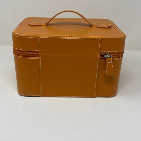 Moroccan Oil Case Box Orange w/ handle Travel Cosmetic - Picture 3 of 6